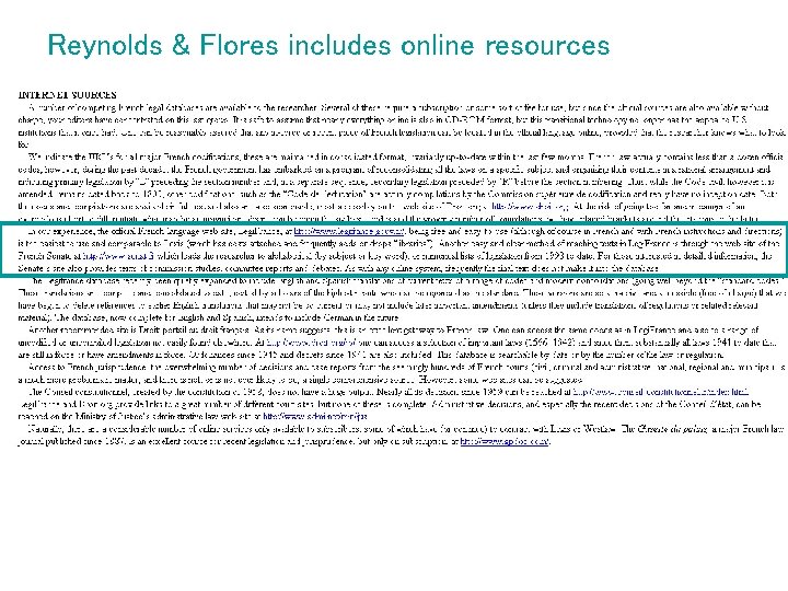 Reynolds & Flores includes online resources 