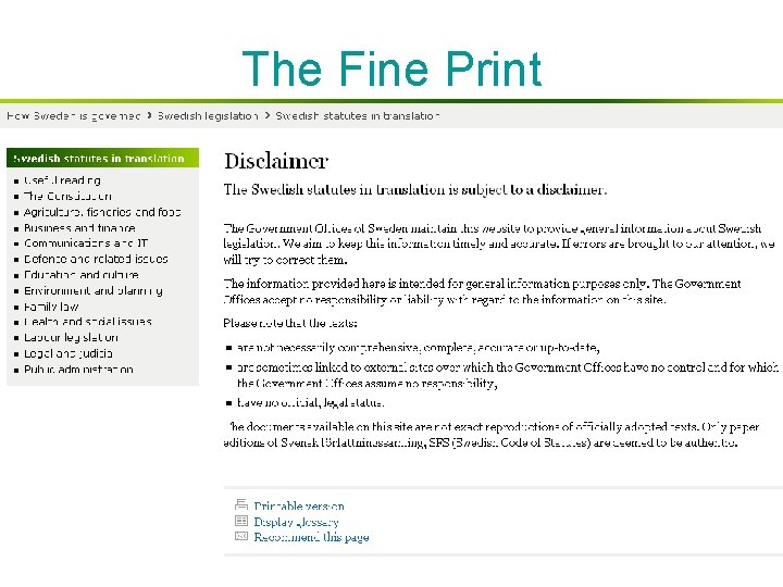 The Fine Print 