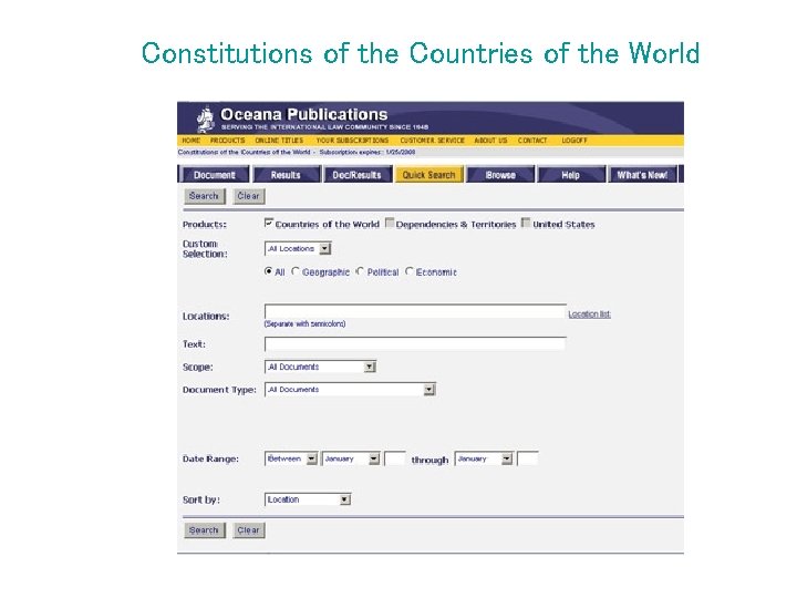 Constitutions of the Countries of the World 