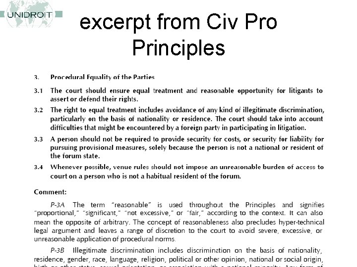 excerpt from Civ Pro Principles 