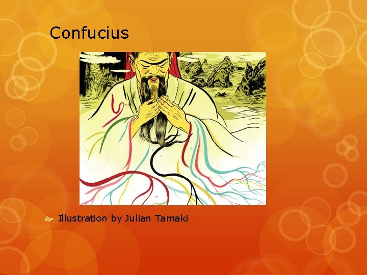 Confucius Illustration by Julian Tamaki 