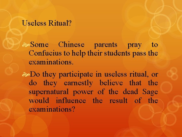 Useless Ritual? Some Chinese parents pray to Confucius to help their students pass the