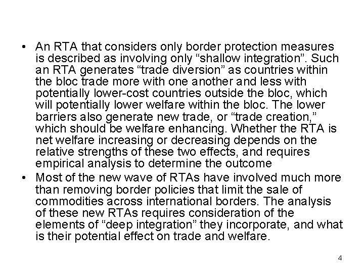  • An RTA that considers only border protection measures is described as involving