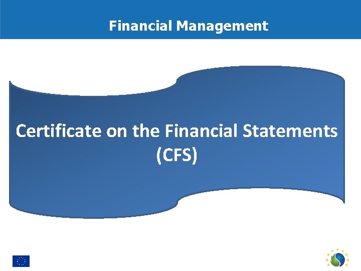 Financial Management Certificate on the Financial Statements (CFS) 