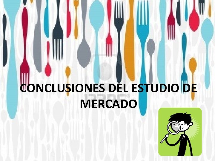 CONCLUSIONES DEL ESTUDIO DE MERCADO 