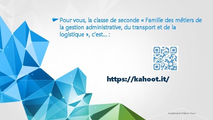 Pour vous, la classe de seconde « Famille des métiers de la gestion administrative,