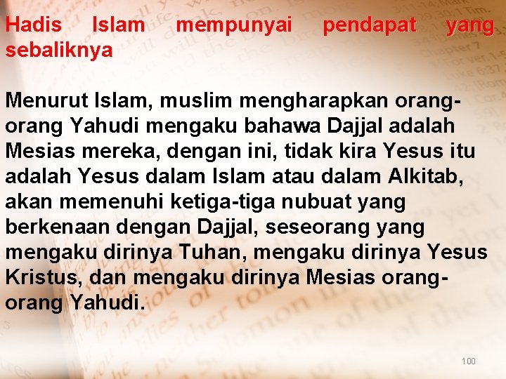 Iiidari Ilmu Akhirat Islam Untuk Melihat Siapakah Antikristus