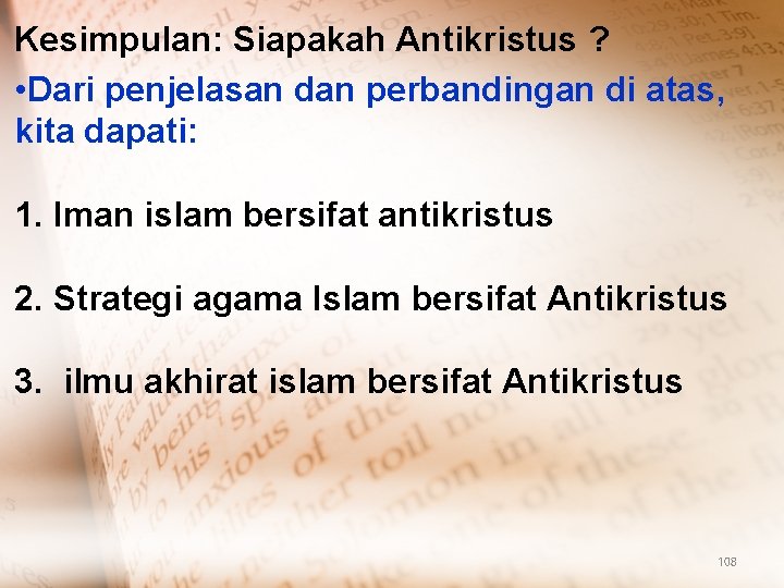 Iiidari Ilmu Akhirat Islam Untuk Melihat Siapakah Antikristus