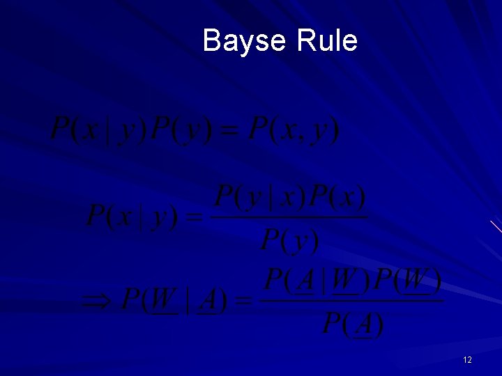 Bayse Rule 12 