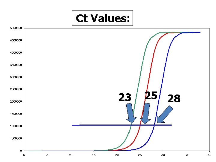 Ct Values: 23 25 28 