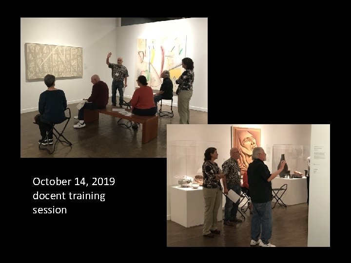 October 14, 2019 docent training session 