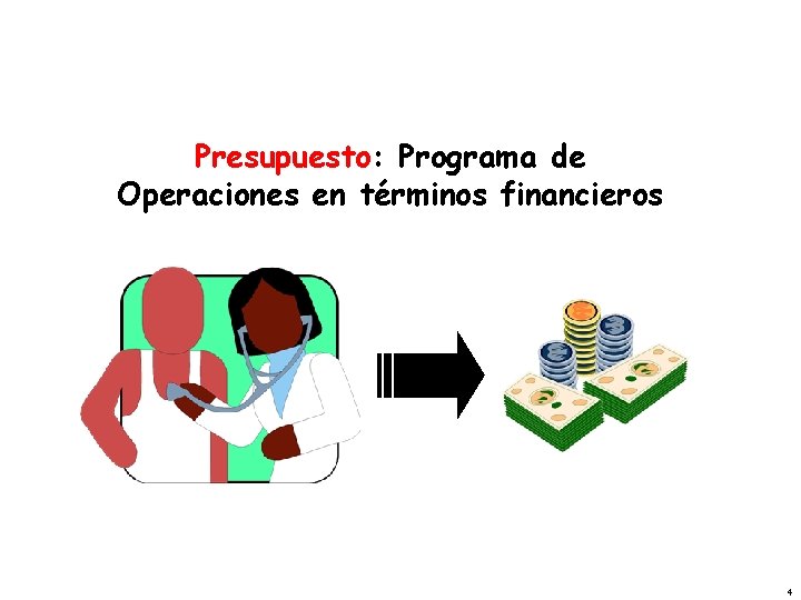 Presupuesto: Programa de Operaciones en términos financieros 4 