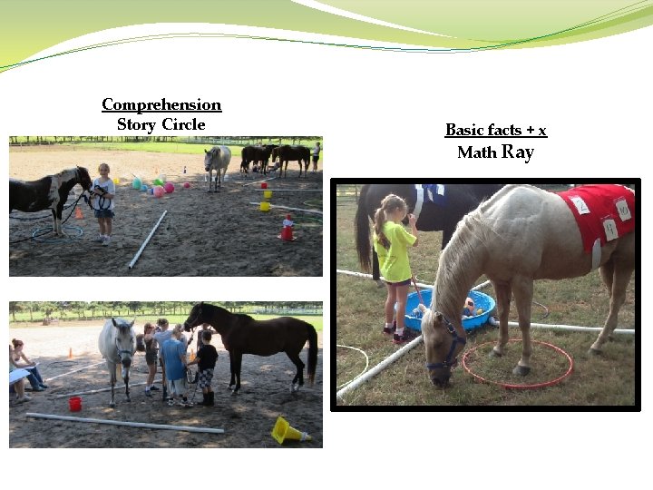 Comprehension Story Circle Basic facts + x Math Ray 