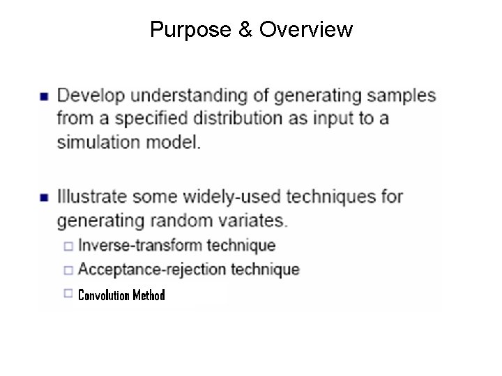 Purpose & Overview Purpose & Overview