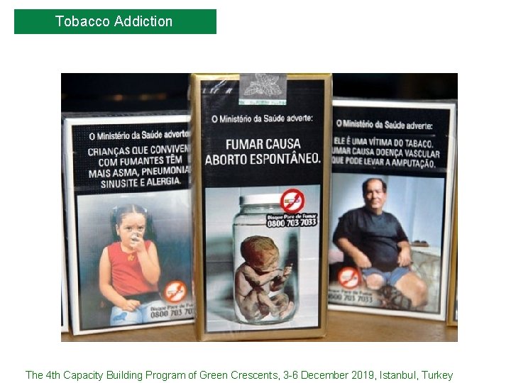 Tobacco Addiction The 4 th Capacity Building Program of Green Crescents, 3 -6 December