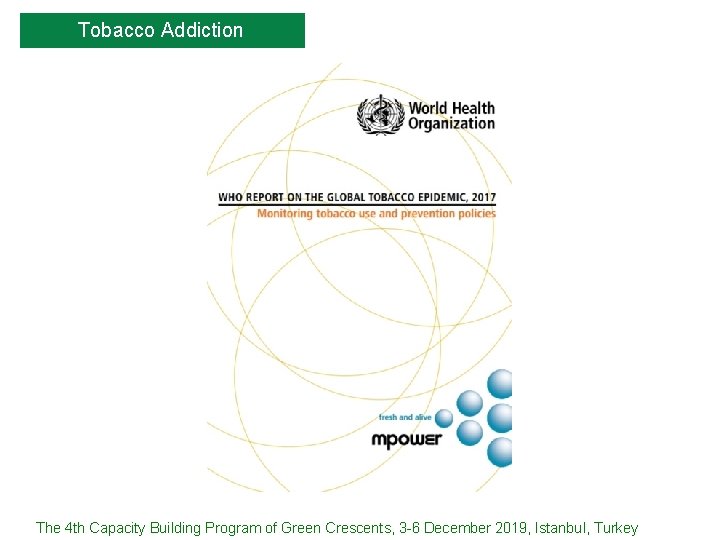 Tobacco Addiction The 4 th Capacity Building Program of Green Crescents, 3 -6 December