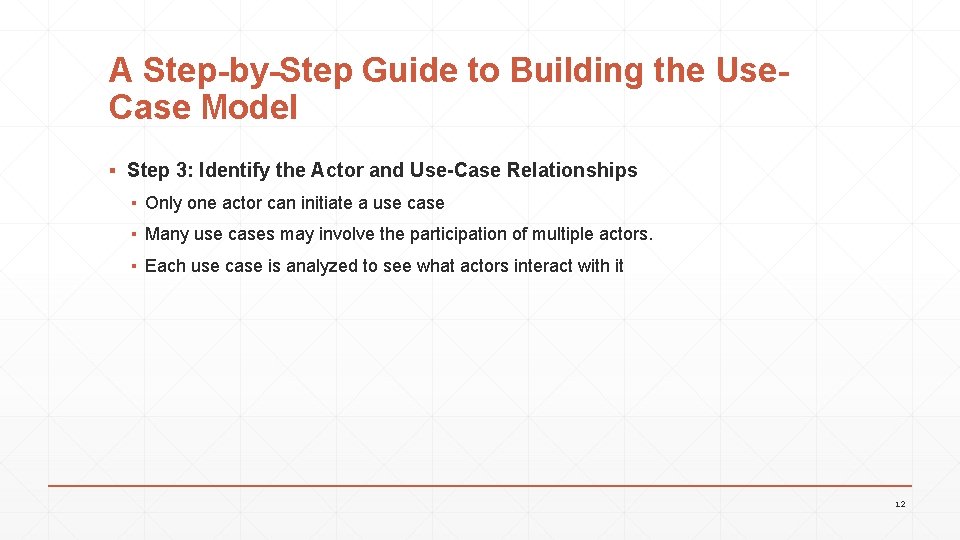 A Step-by-Step Guide to Building the Use. Case Model ▪ Step 3: Identify the