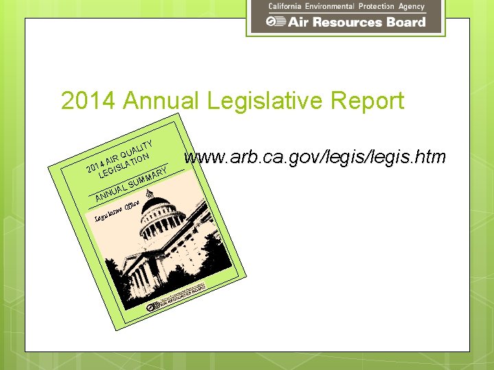 2014 Annual Legislative Report Y LIT A U IR Q TION A A 4