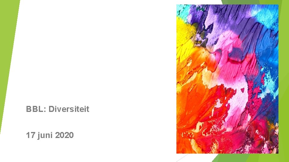 BBL: Diversiteit 17 juni 2020 