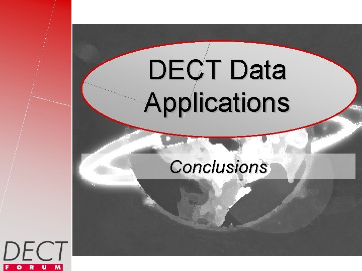 DECT Data Applications Conclusions 