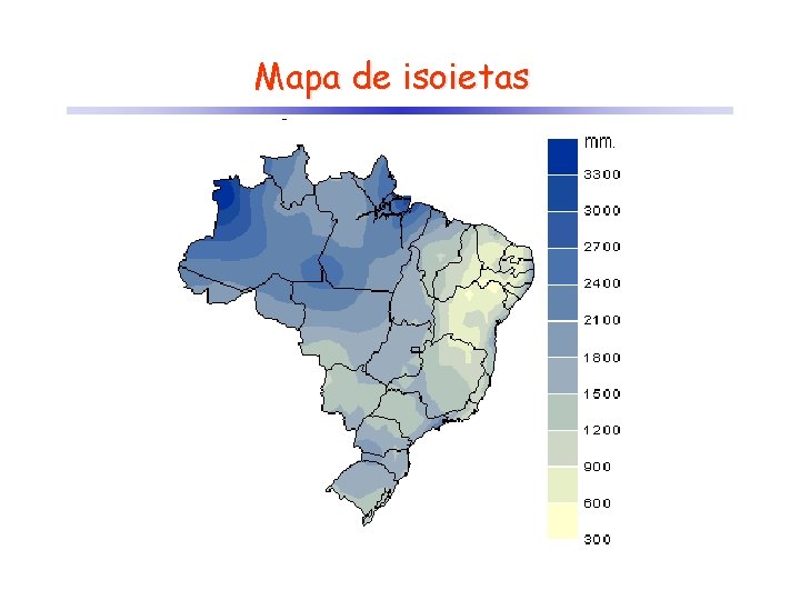 Mapa de isoietas 