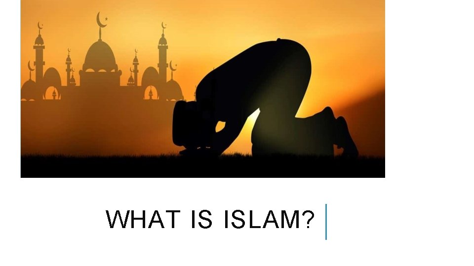 WHAT IS ISLAM? 