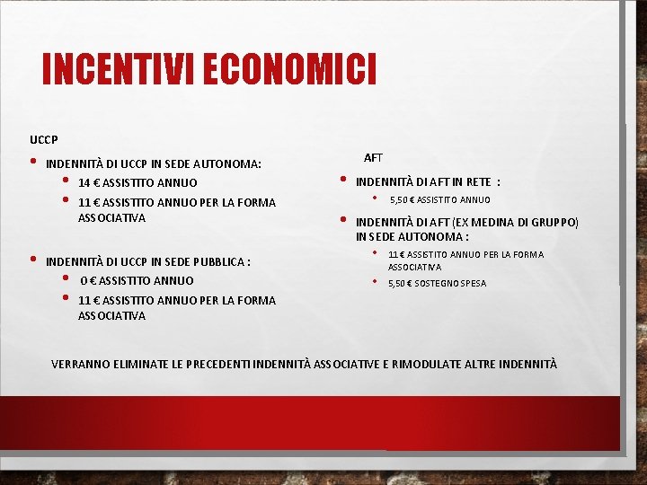 INCENTIVI ECONOMICI UCCP • • INDENNITÀ DI UCCP IN SEDE AUTONOMA: • • 14