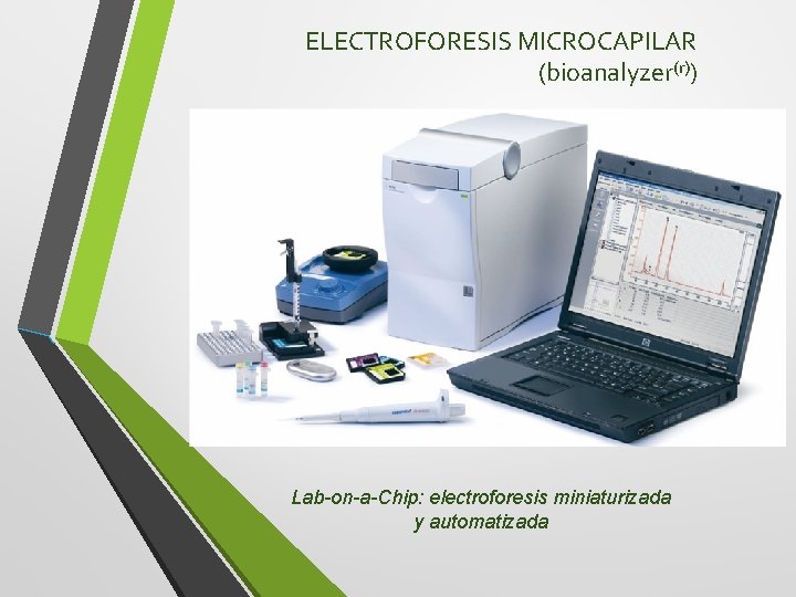 ELECTROFORESIS MICROCAPILAR (bioanalyzer(r)) Lab-on-a-Chip: electroforesis miniaturizada y automatizada 