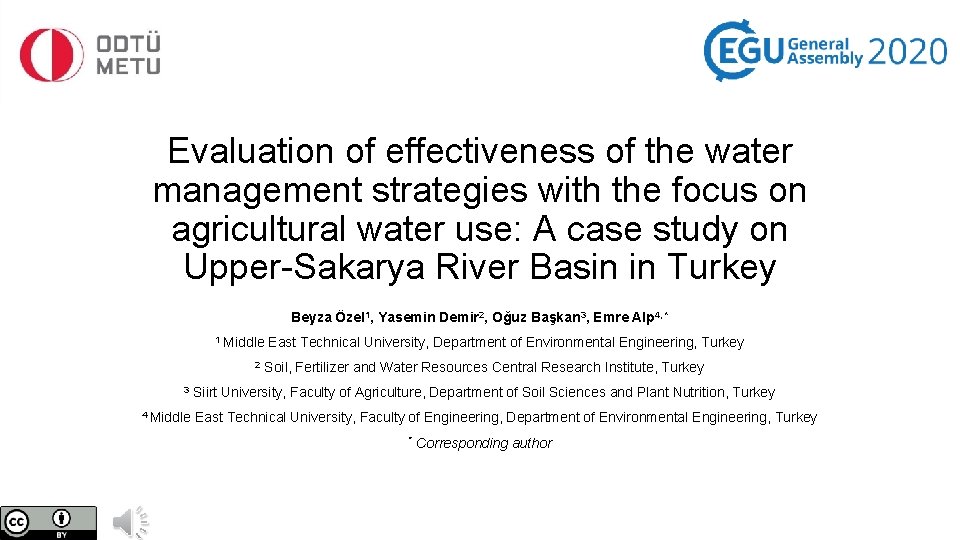 Evaluation of effectiveness of the water management strategies with the focus on agricultural water