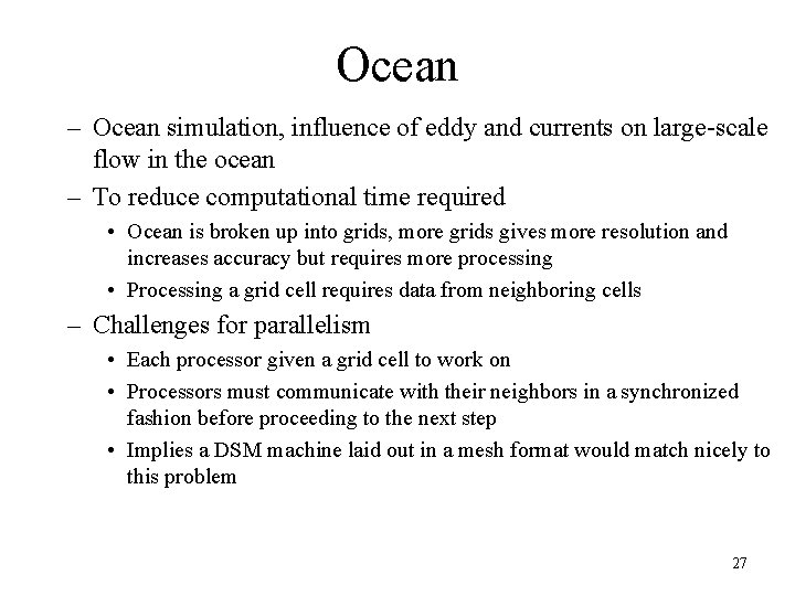 Ocean – Ocean simulation, influence of eddy and currents on large-scale flow in the