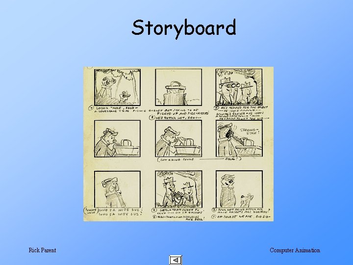 Storyboard Rick Parent Computer Animation 