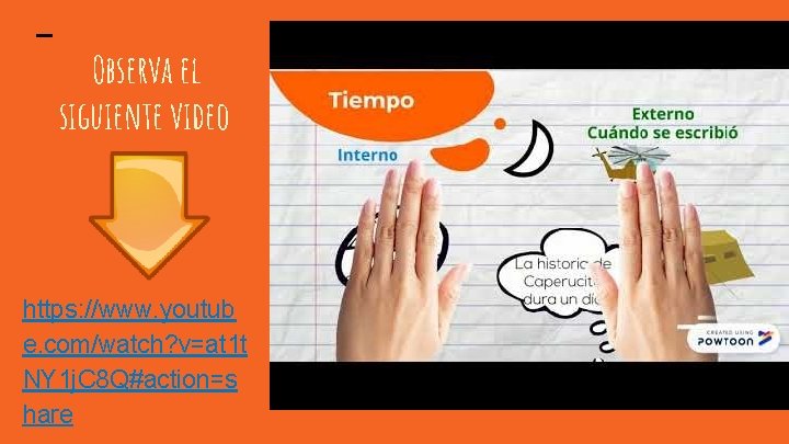 Observa el siguiente video https: //www. youtub e. com/watch? v=at 1 t NY 1