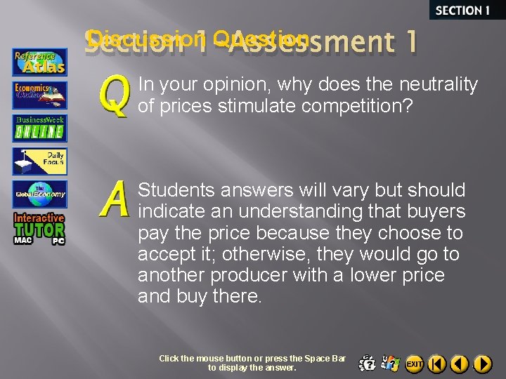Discussion Question Section 1 -Assessment 1 In your opinion, why does the neutrality of