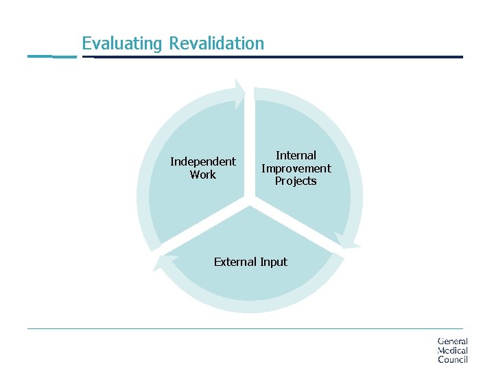 Evaluating Revalidation Independent Work Internal Improvement Projects External Input 
