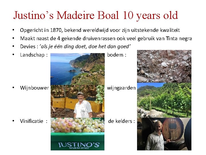 Justino’s Madeire Boal 10 years old • • Opgericht in 1870, bekend wereldwijd voor Justino’s Madeire Boal 10 years old • • Opgericht in 1870, bekend wereldwijd voor