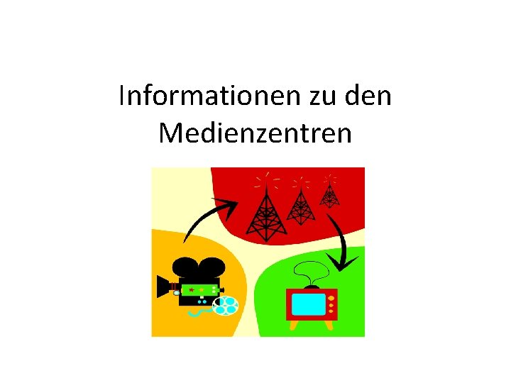 Informationen zu den Medienzentren Informationen zu den Medienzentren