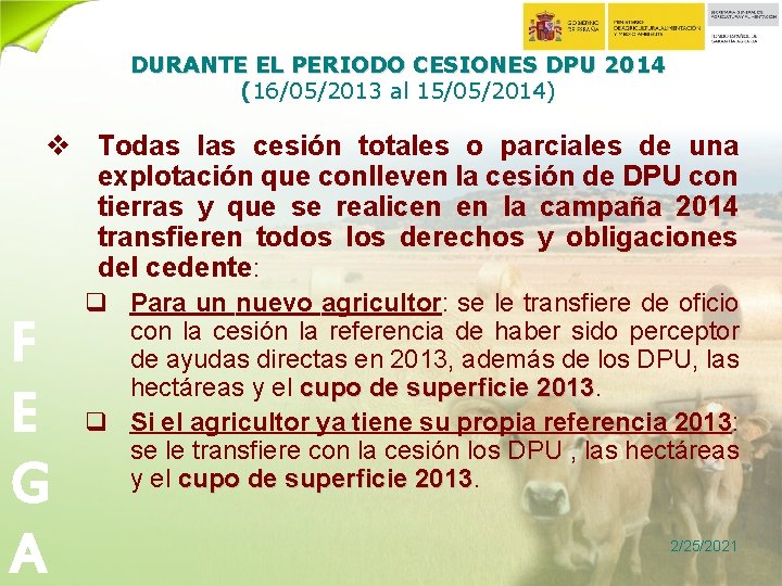 DURANTE EL PERIODO CESIONES DPU 2014 (16/05/2013 al 15/05/2014) v Todas las cesión totales