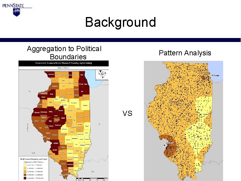 Background Aggregation to Political Boundaries Pattern Analysis VS 