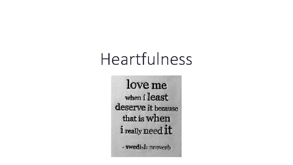 Heartfulness 