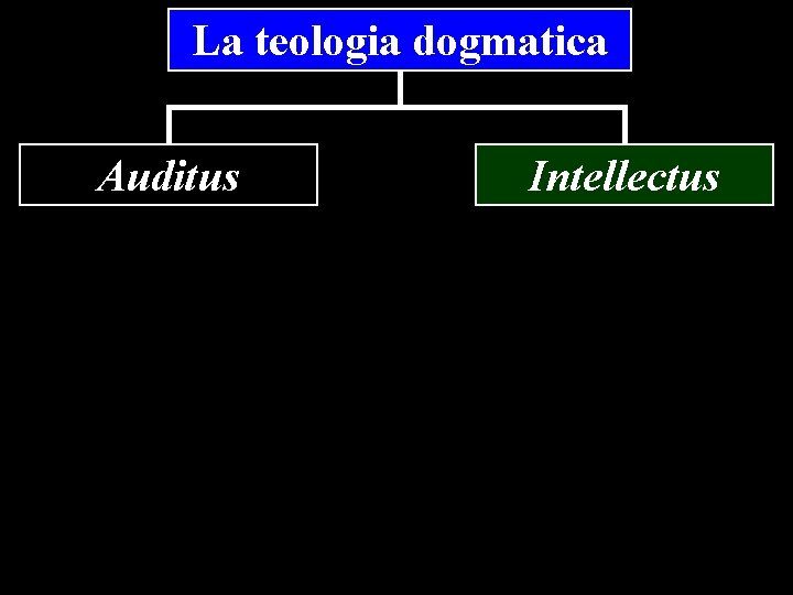 La teologia dogmatica Auditus Intellectus 