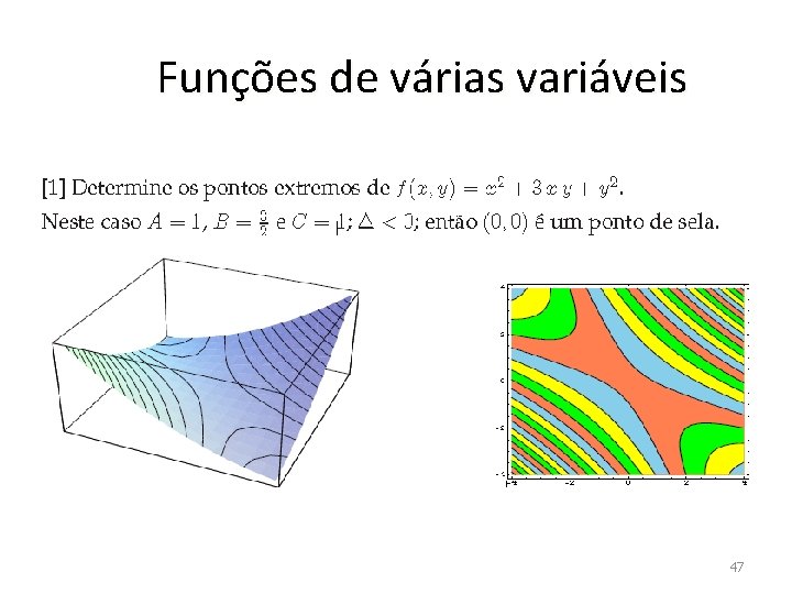 Funções de várias variáveis 47 