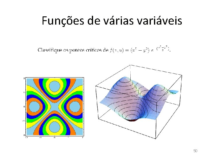 Funções de várias variáveis 50 