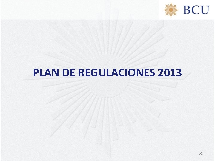 PLAN DE REGULACIONES 2013 10 
