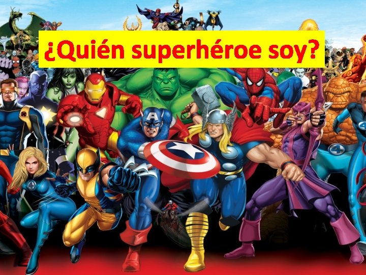 ¿Quién superhéroe soy? 