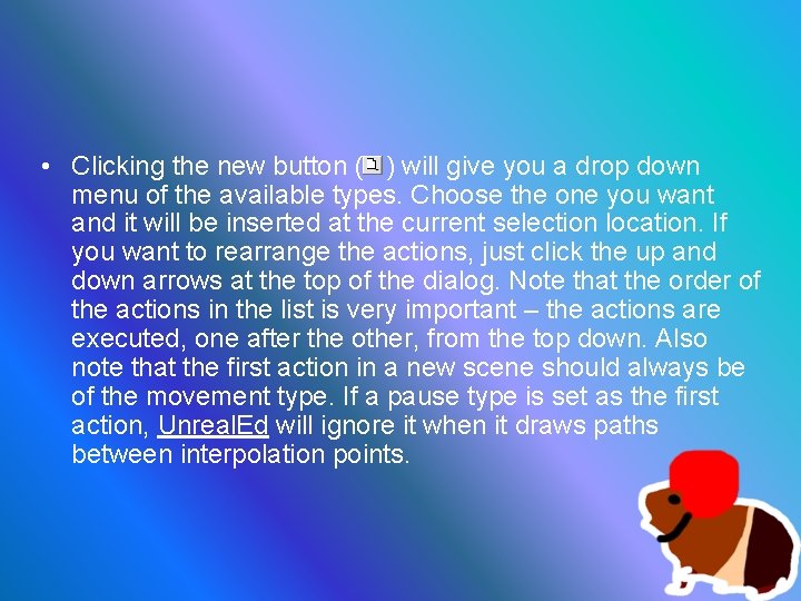  • Clicking the new button ( ) will give you a drop down