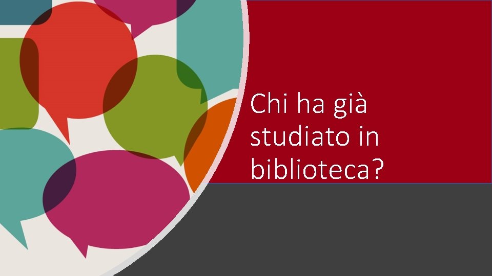 Chi ha già studiato in biblioteca? 