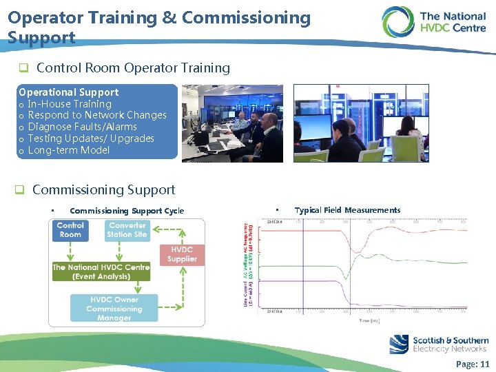 Operator Training & Commissioning Support q Control Room Operator Training Operational Support o In-House
