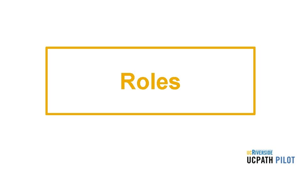 Roles 