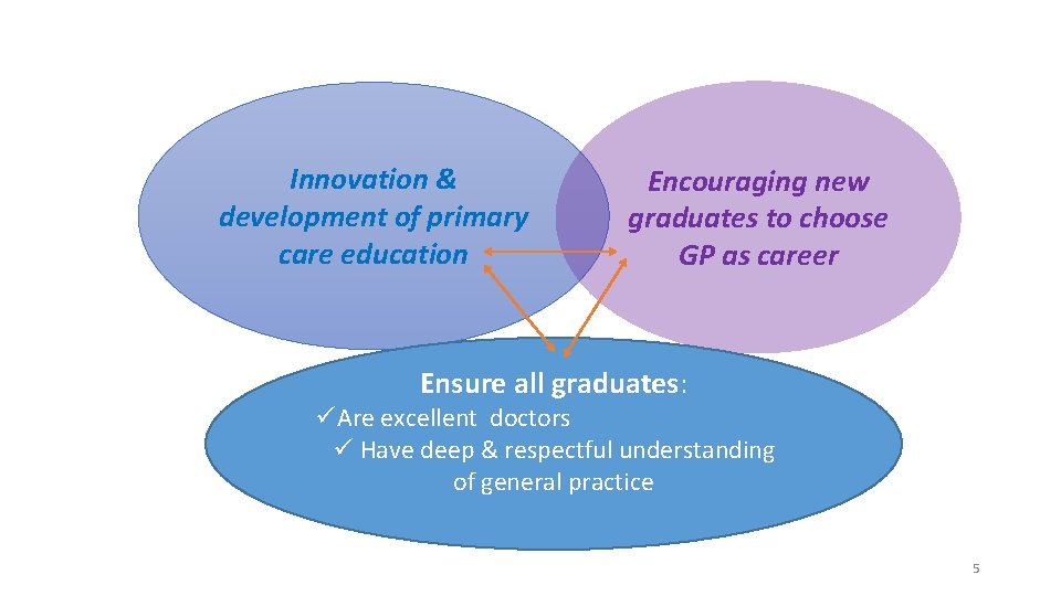 Innovation & development of primary care education Encouraging new graduates to choose GP as