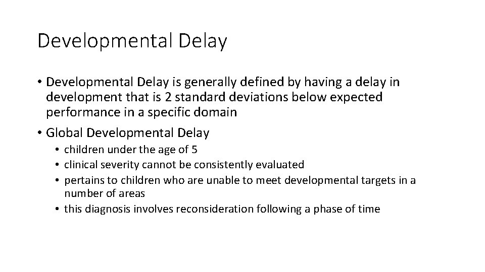 Part 2 Developmental Pediatrics Review Scott Mc Leod